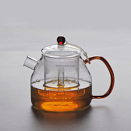 Water Steam Large Glass Teapot