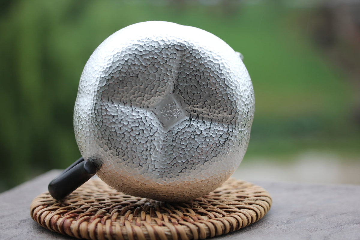 Pure Silver 999 "Persimmon" Gongfu Teapot (150ml) – Jiangnan Sourcing