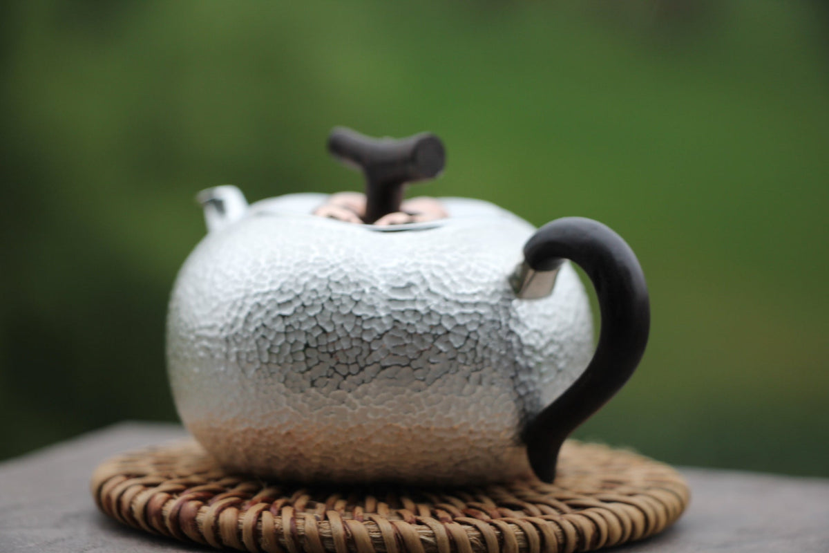 Pure Silver 999 "Persimmon" Gongfu Teapot (150ml) – Jiangnan Sourcing