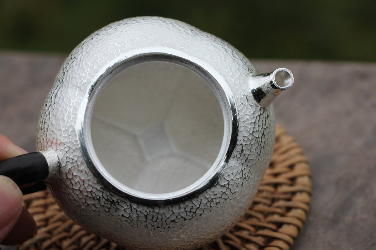 Pure Silver 999 "Persimmon" Gongfu Teapot (150ml) – Jiangnan Sourcing