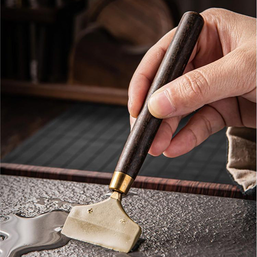 Walnut Kung Fu Tea Utensils Set With 6 Coaster | Jiangnan Sourcing