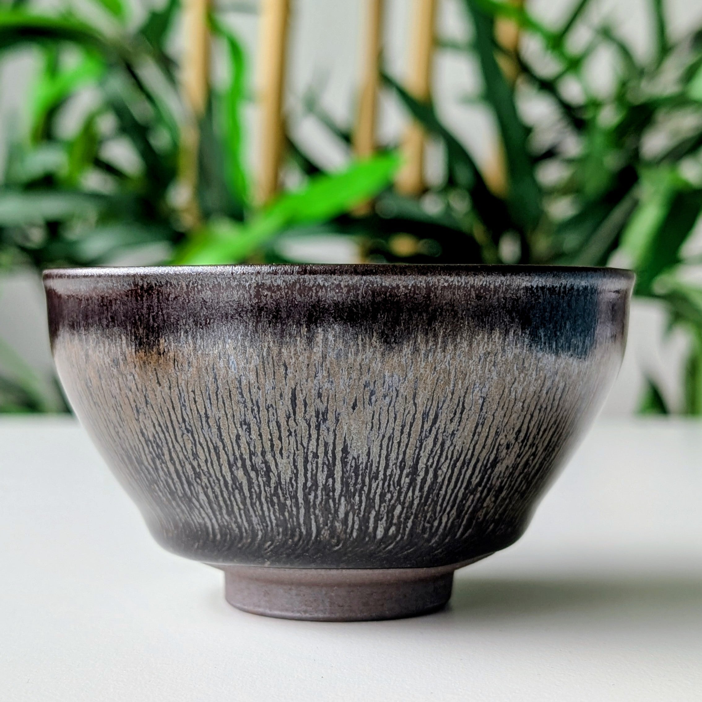 油点天目茶碗 建窑兔毛釉天目茶碗 / 中国古董。洋变天目 边目天目 茶道用具 兔毛”天目茶碗/茶杯– Jiangnan Sourcing