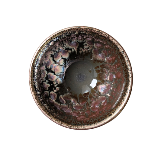 'Pink Lady' Tenmoku Tea Cup