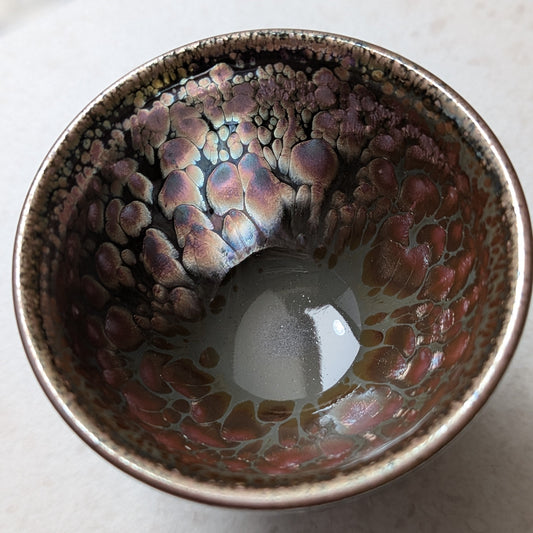 'Pink Lady' Tenmoku Tea Cup