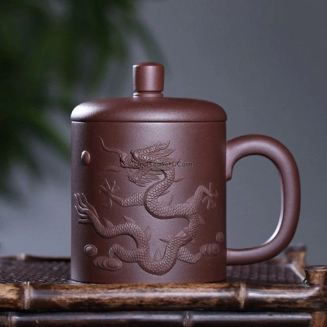 宜兴紫砂雕龙茶杯– Jiangnan Sourcing