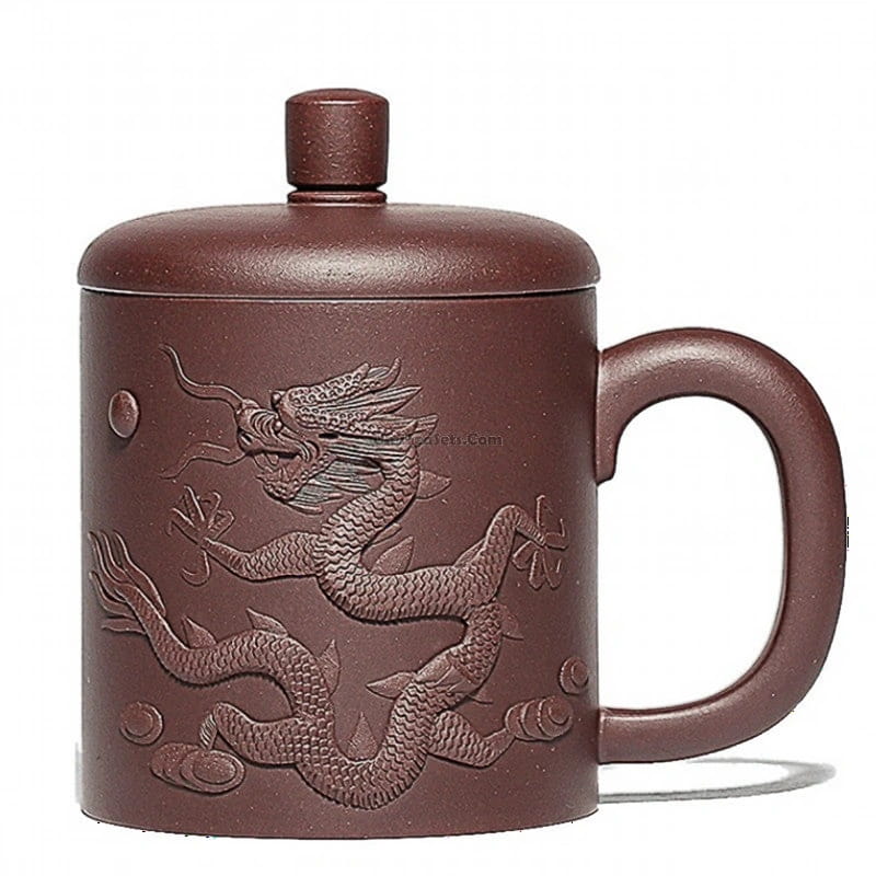宜兴紫砂雕龙茶杯– Jiangnan Sourcing