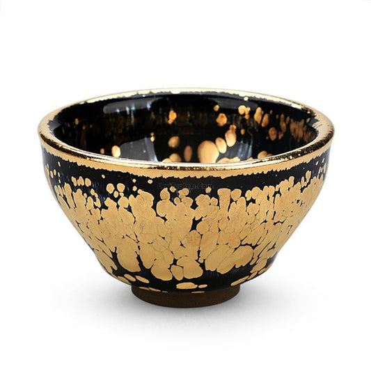 Goldene & silberne Jian Zhan Gongfu-Teetasse