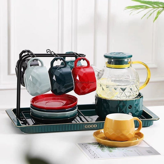 Modern Afternoon Tea Set With Warmer
